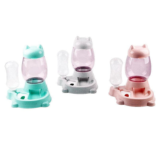Pet Oasis: Automatic Feeder And Water Dispenser